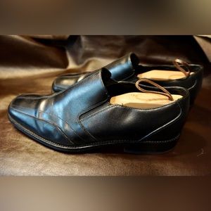 Aston grey slip on shoes